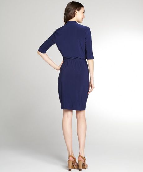 tahari navy gown