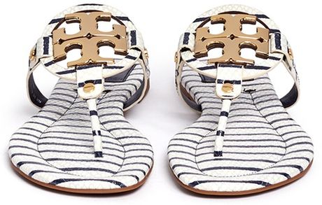 tory burch miller snakeskin sandals