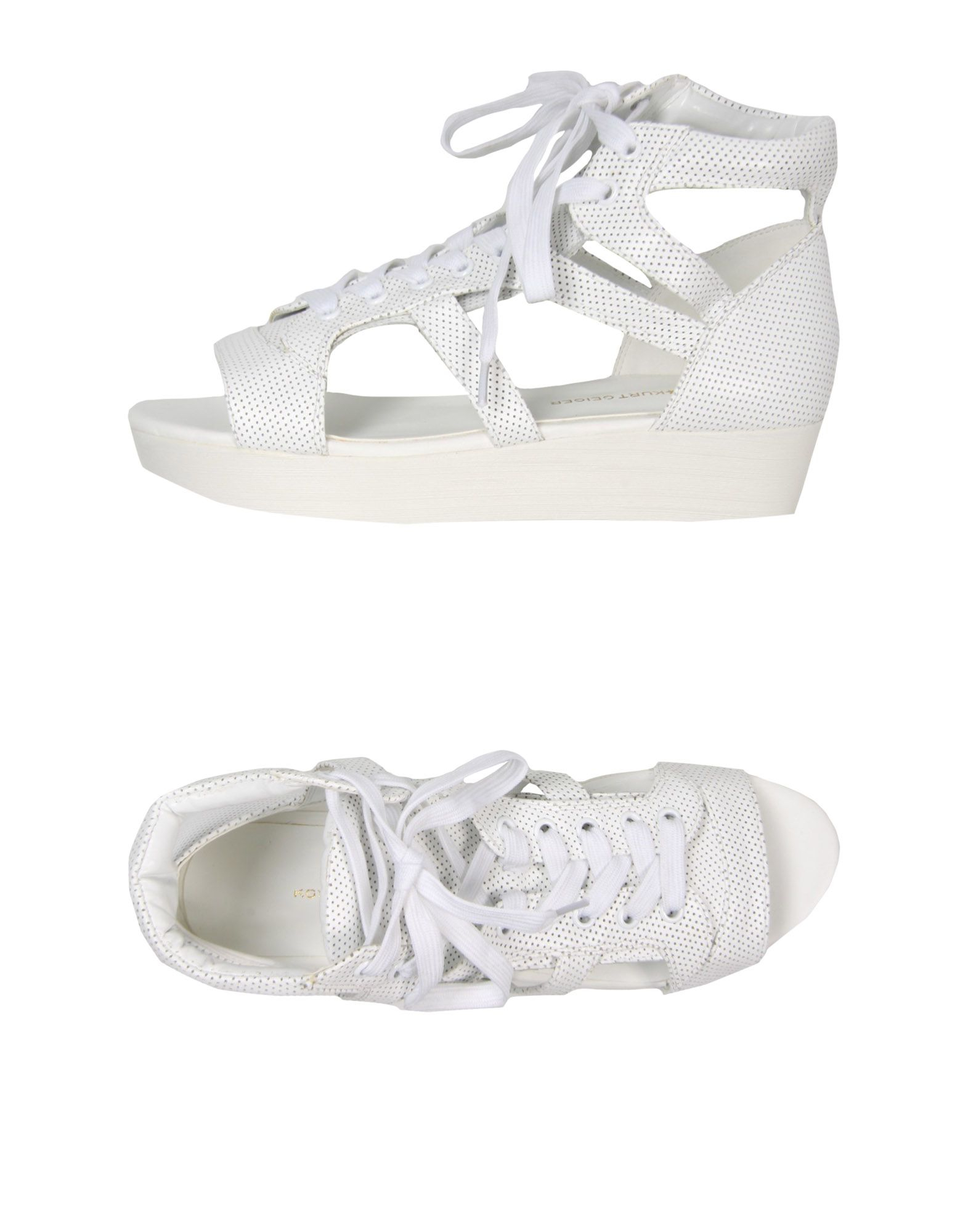 kurt geiger white flip flops