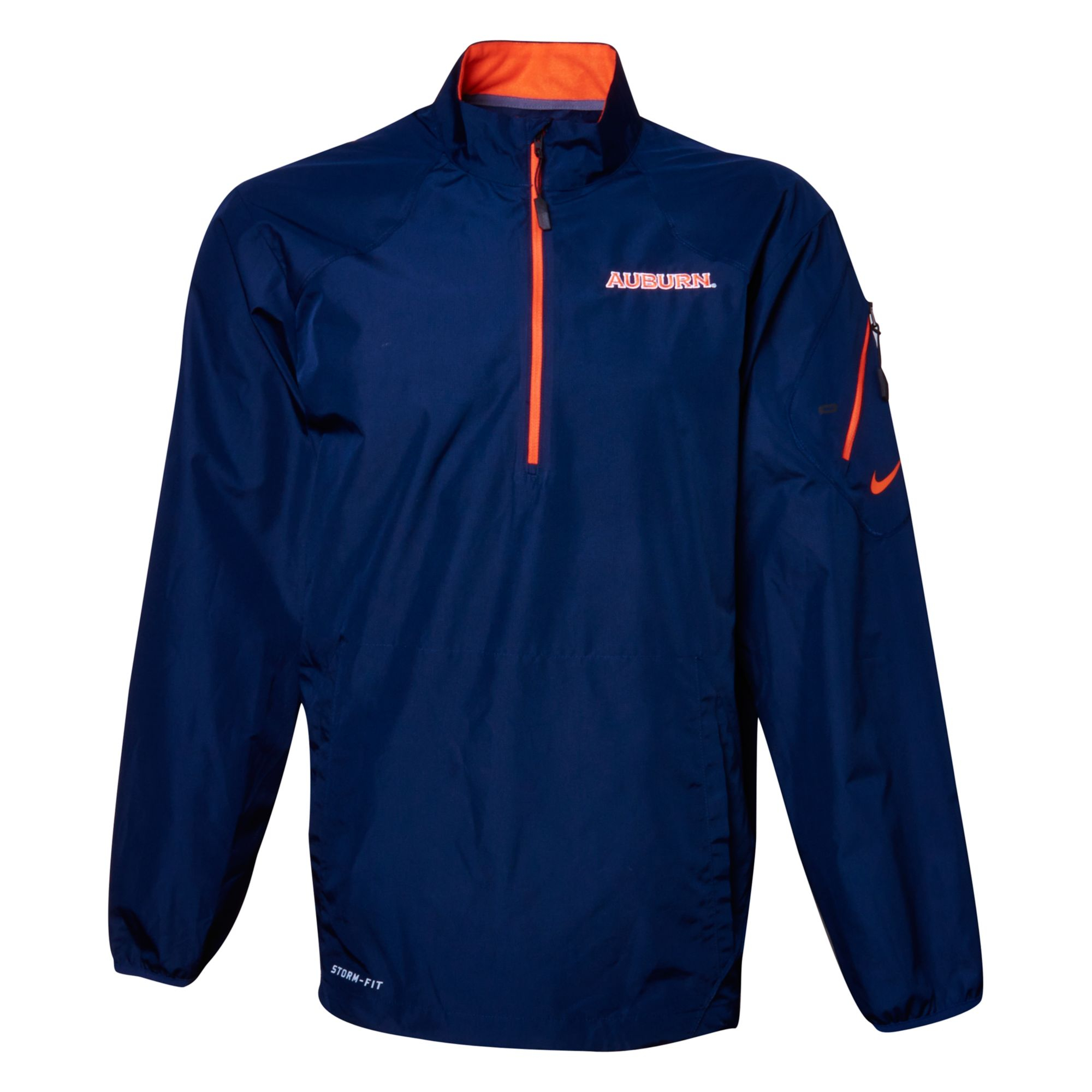 Nike Men'S Auburn Tigers Lockdown Half-Zip Storm-Fit Pullover in Blue for Men (Navy/Orange) | Lyst