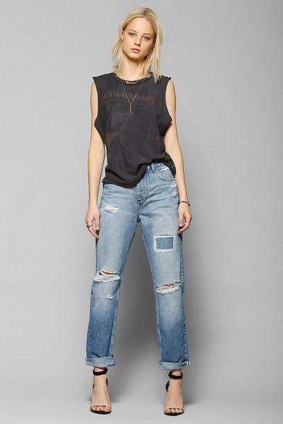 Urban Outfitters Light Before Dark Ripped Boyfriend Jean in Blue ...