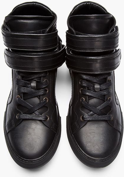 high top sneakers with velcro straps