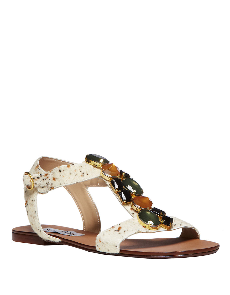 Steve Madden Habtat Jeweled Sandals in Multicolor (NATURAL MULTI ...