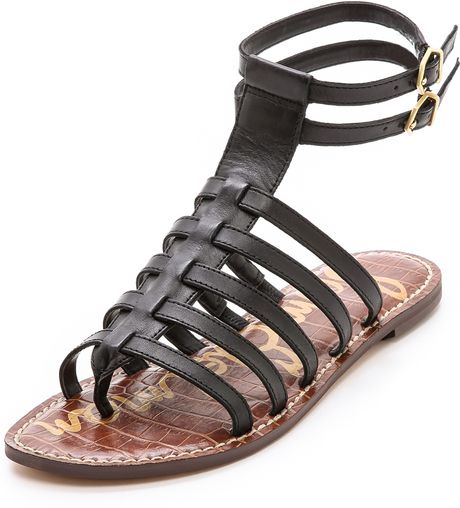 Sam Edelman Gilda Gladiator Sandals in Black | Lyst