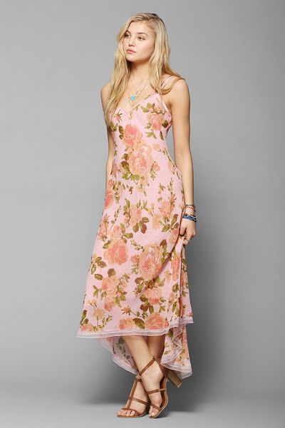 Betsey Johnson Vintage For Uo Tori Pink Slip Dress in Pink | Lyst