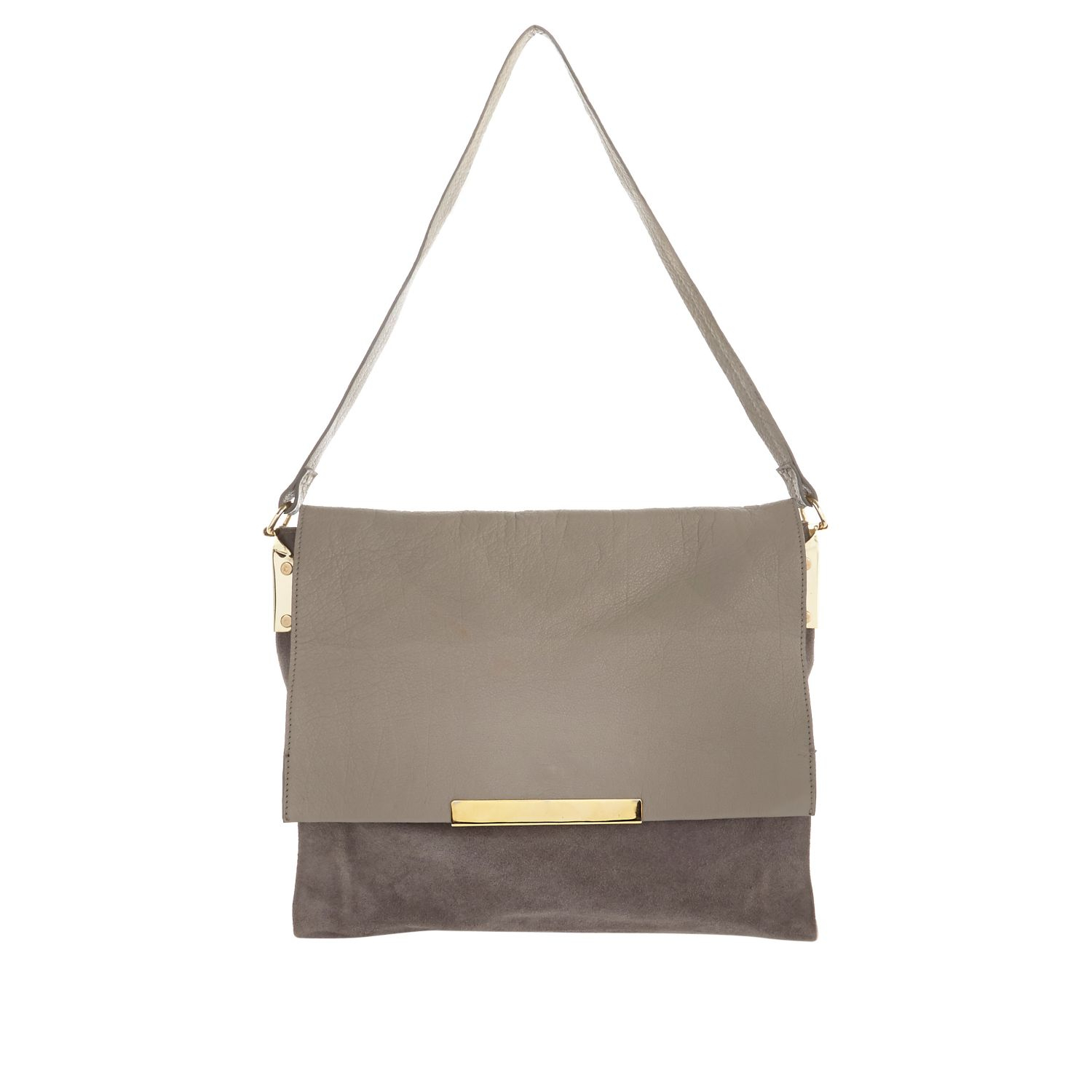 river island grey tote bag