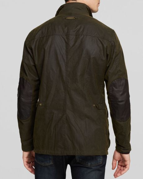 barbour ouston jacket olive