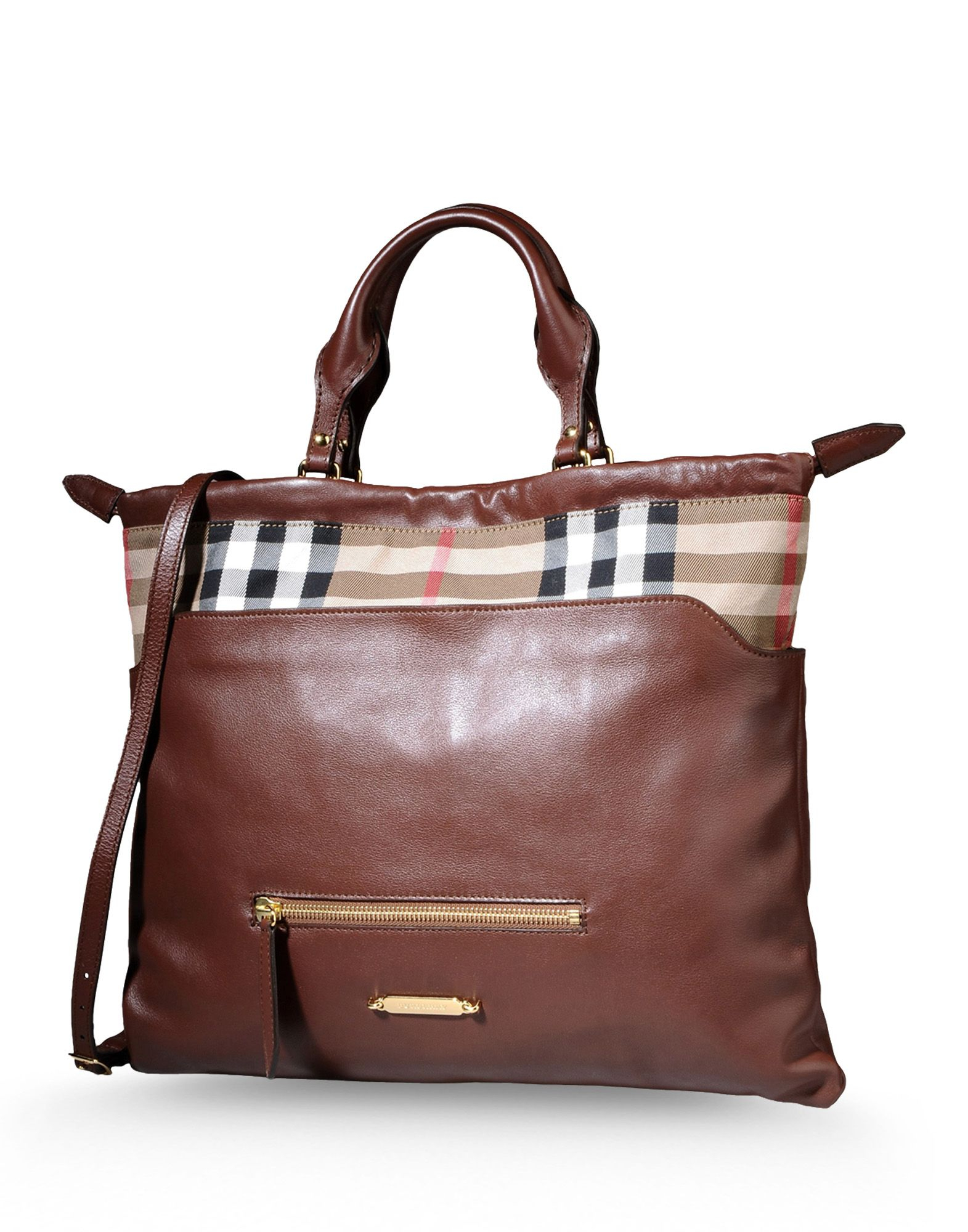 burberry large leather tote