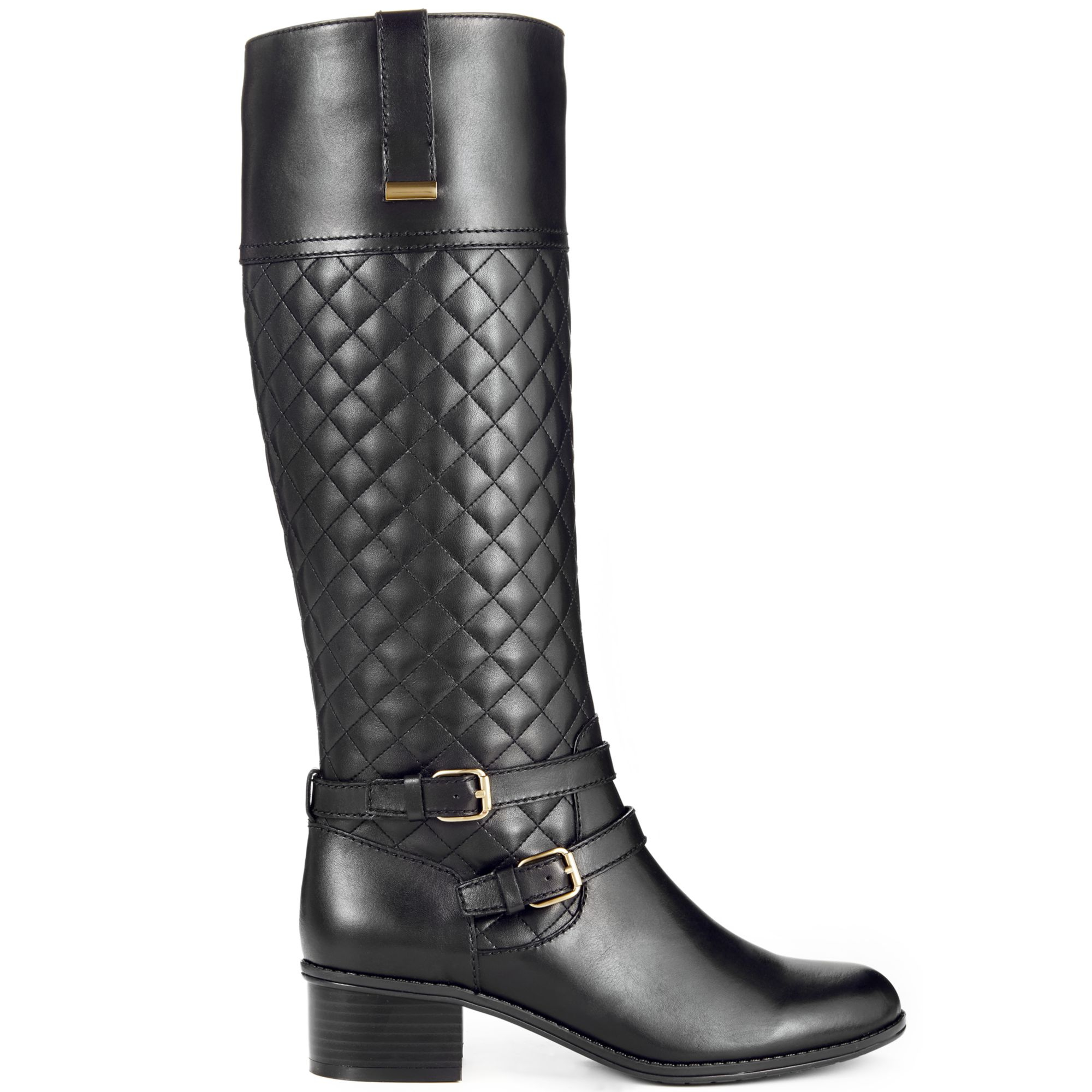 Bandolino Claraa Tall Riding Boots - A Macy&#39;S Exclusive in Black (Black Quilted) | Lyst