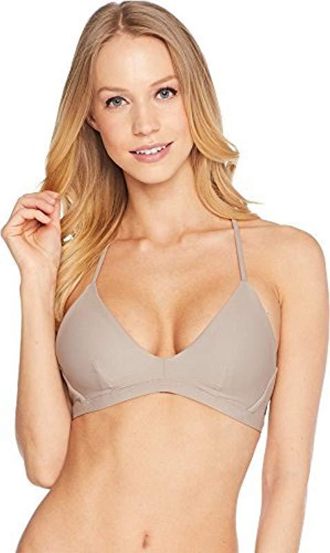 Hurley Quick Dry Compression Solid Adjustable Bikini Top Lyst