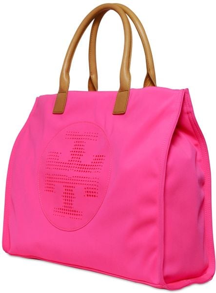 tory burch pink ella tote