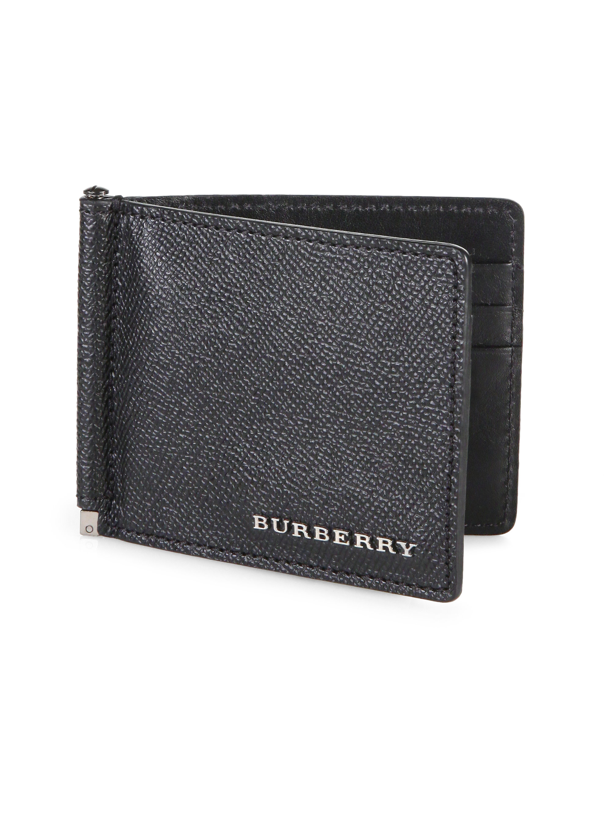 burberry money clip wallet