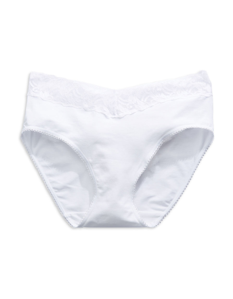 Wacoal Cotton Suede Hipster Panty in White Lyst