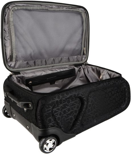 calvin klein black suitcase