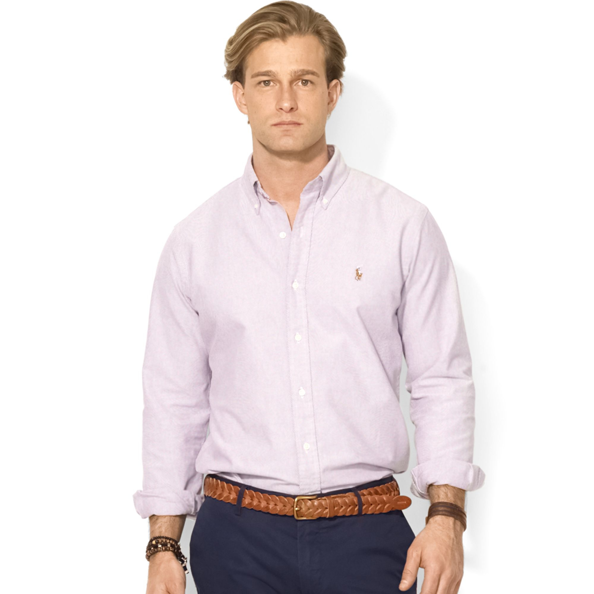Polo Ralph Lauren Classic-Fit Oxford Shirt in Purple for Men (Crimson Purple) | Lyst