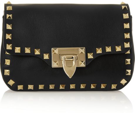 valentino purse black and gold