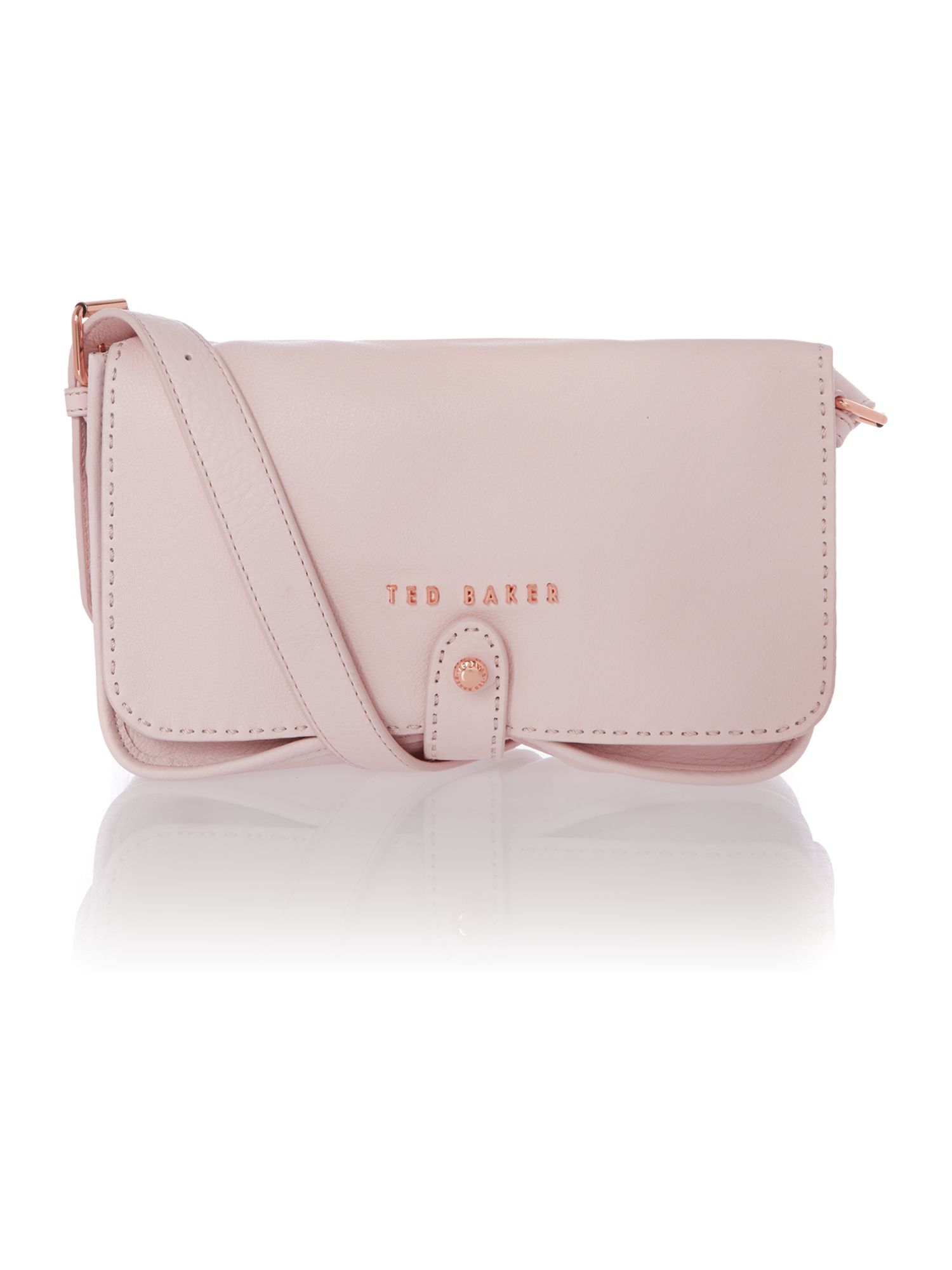 Ted Baker Pale Pink Small Leather Cross Body Bag in Pink | Lyst