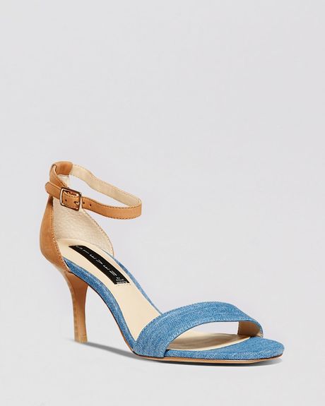 Steven By Steve Madden Open Toe Sandals Viiena Mid Heel in Beige ...