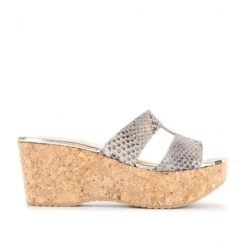 jimmy choo cork wedge