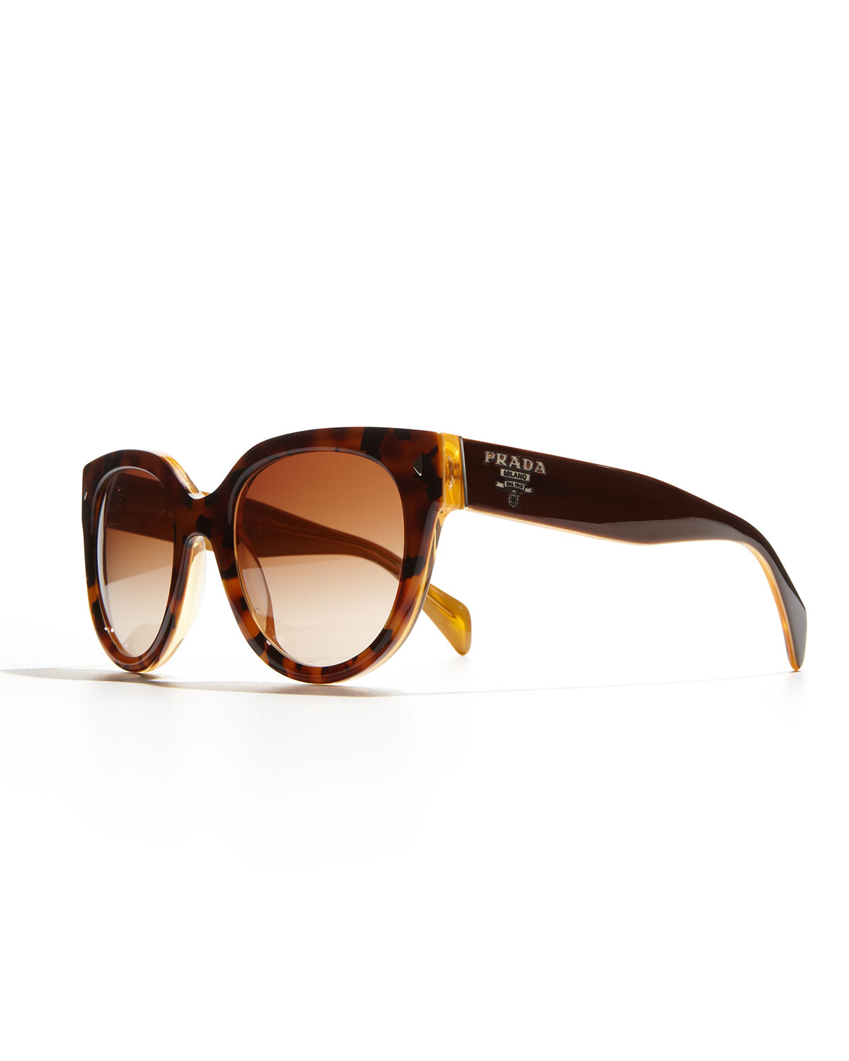 Prada Heritage Cateye Sunglasses in Animal (HAVANA/YELLOW) Lyst