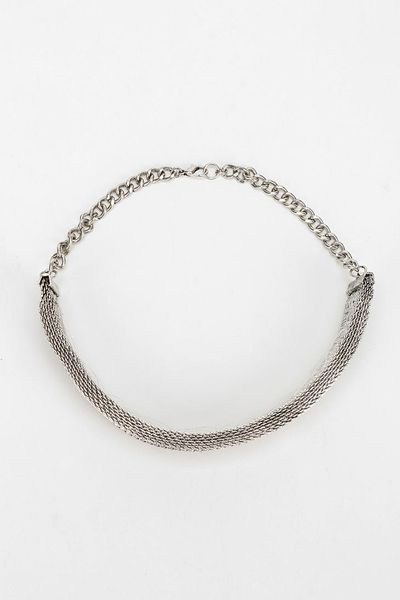 Urban Outfitters Studded Velvet Choker Necklace in Black (SILVER ...