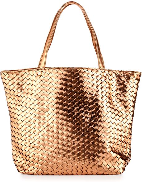 rose gold large tote bag