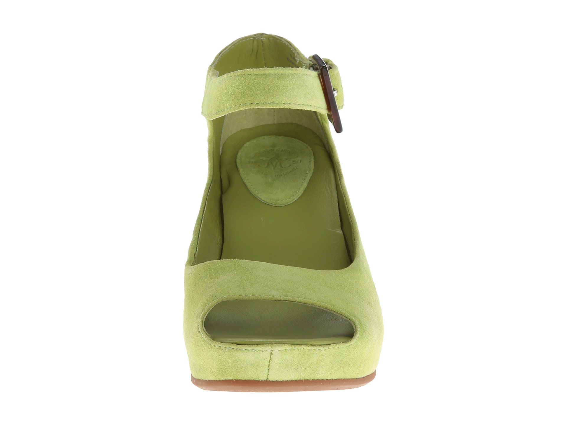 Johnston  Murphy Tricia Ankle Strap in Green (Kiwi Glove Suede ...