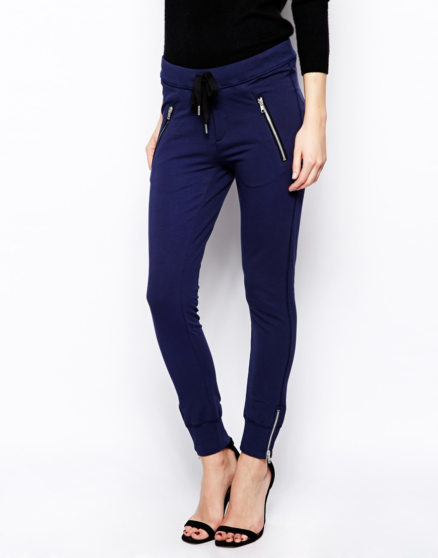 The Kooples Sport Jogger Pants with Zip Details in Blue (Navy) Lyst