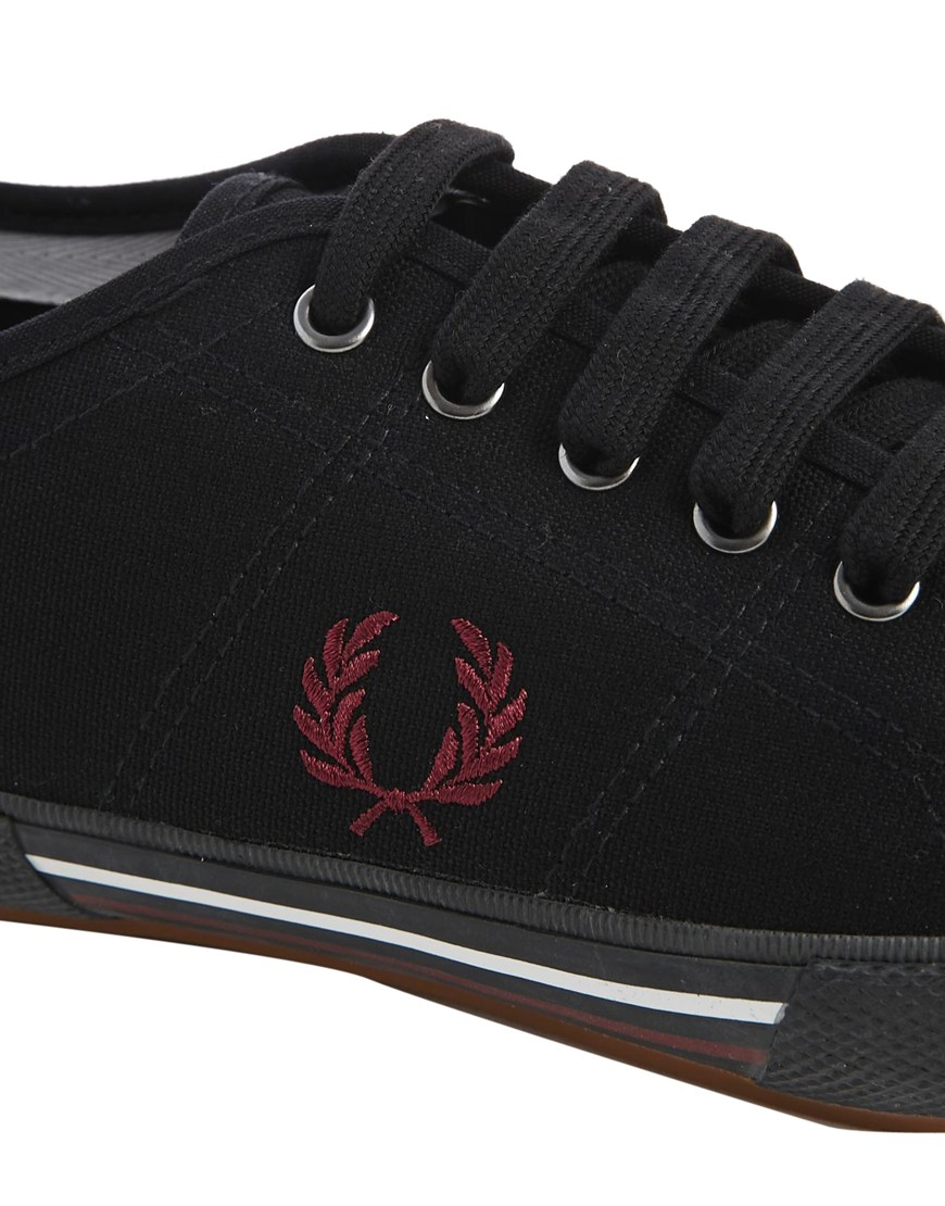 fred perry grey plimsolls