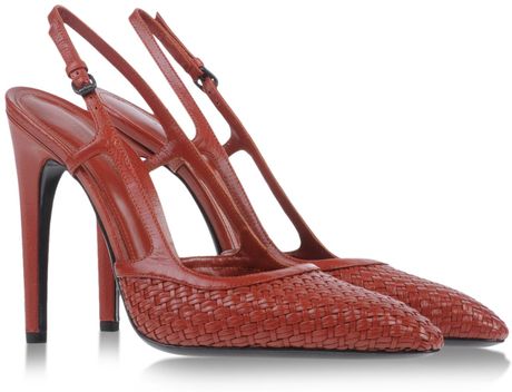 red bottega veneta shoes