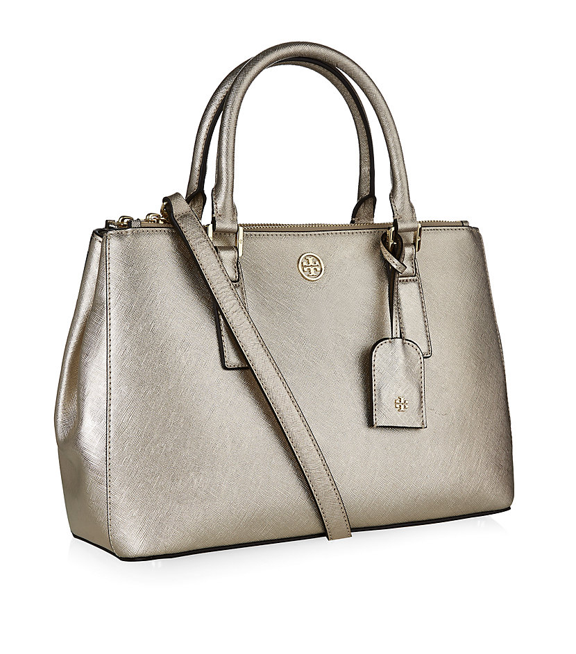 tory burch robinson zip tote