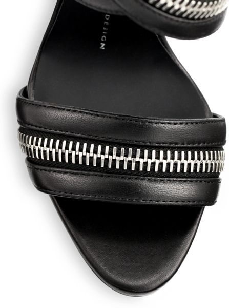 Giuseppe Zanotti Leather Knee-High Zipper Gladiator Sandals in Black ...
