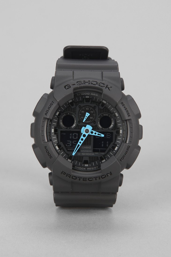 Lyst G Shock Grey Ga 110 Watch In Gray For Men