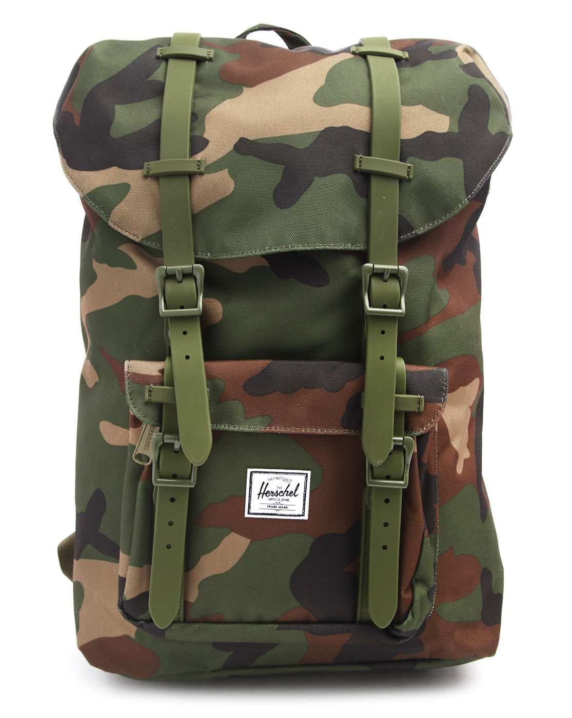 Herschel Supply Co. Little America Mid Camouflage Rucksack in Green for