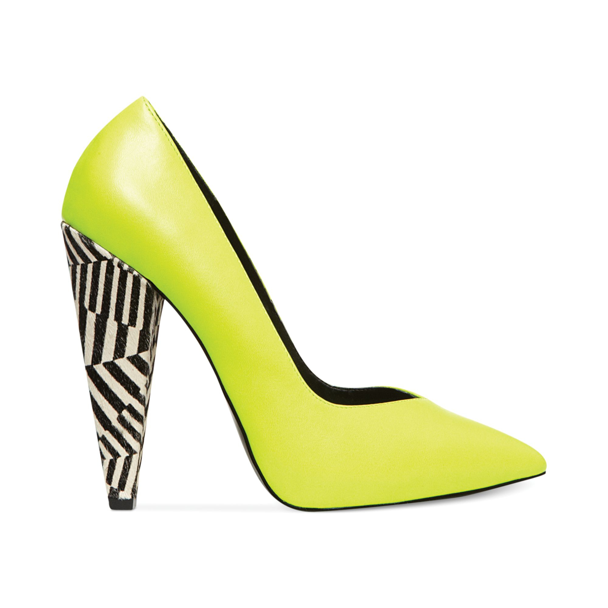 neon yellow steve madden heels
