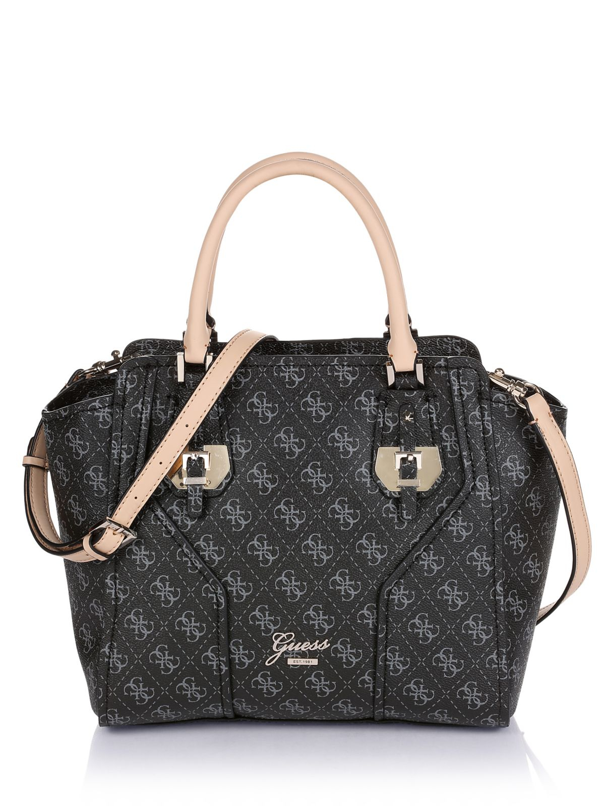 guess logo satchel handbags