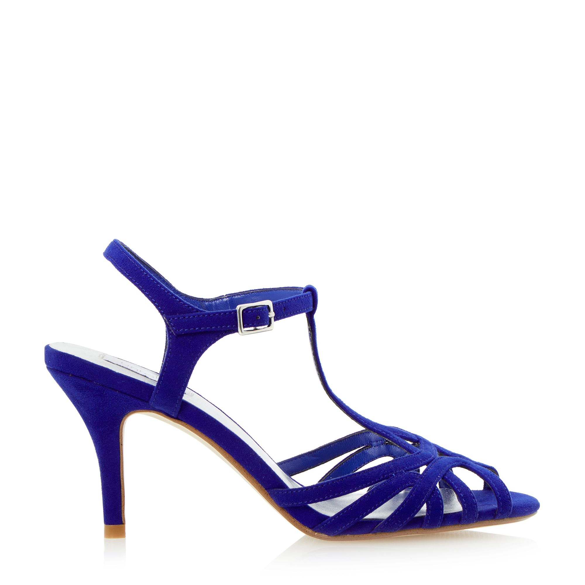 Untold Mariselle Strappy Mid Heel Sandal in Blue | Lyst