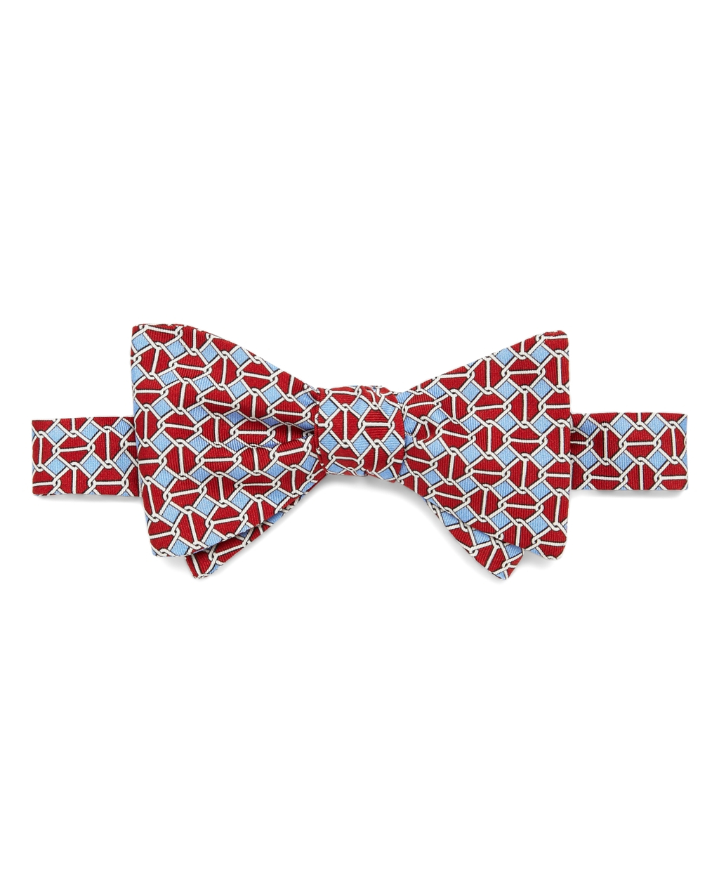 Brooks Brothers Square Link Print Bow Tie in Red for Men Lyst
