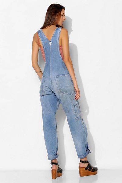 Urban Outfitters Urban Renewal Repaired Denim Overall in Blue (INDIGO ...