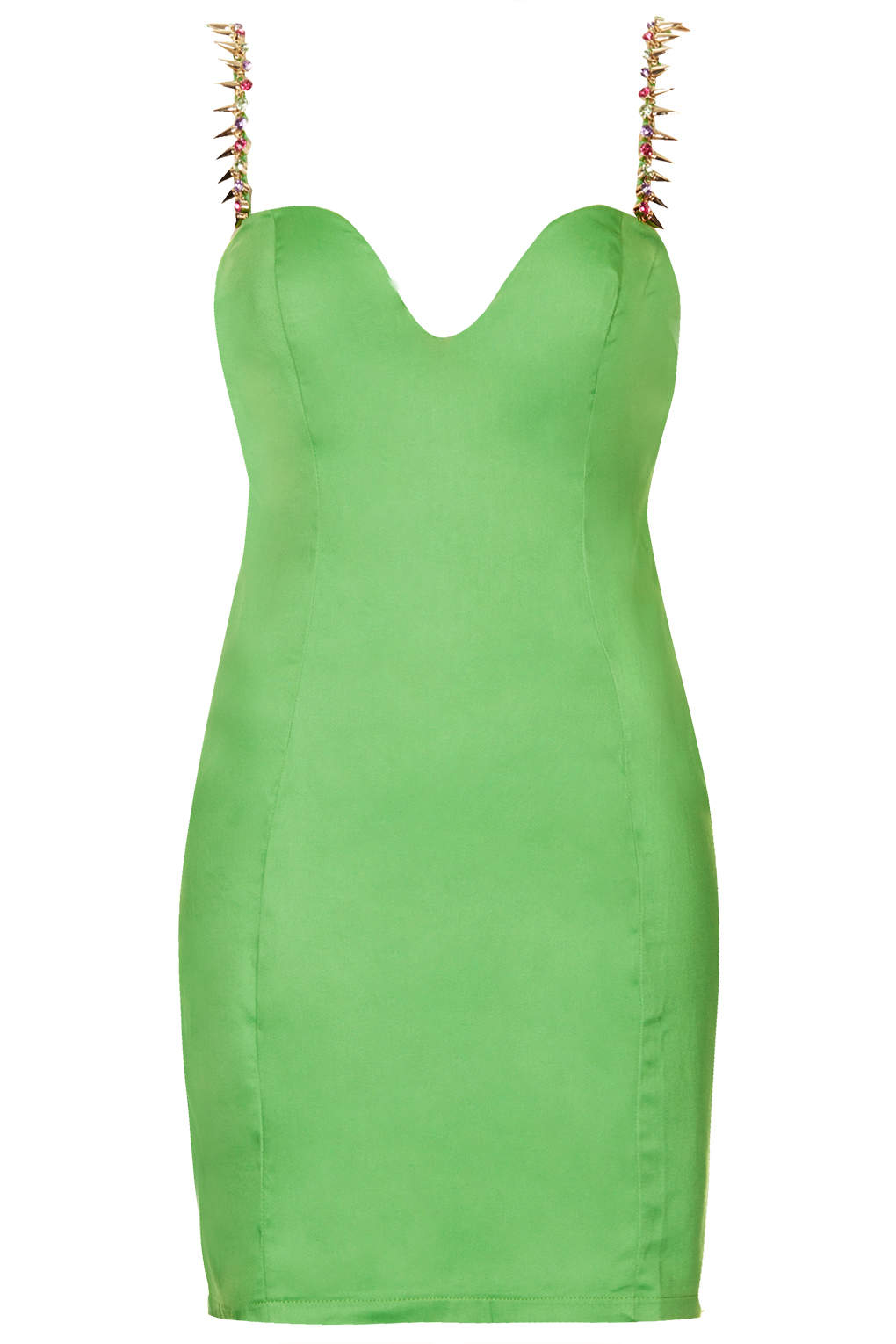 green bodycon top