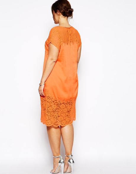 orange sheath dress