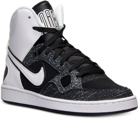 nike son of force mid black