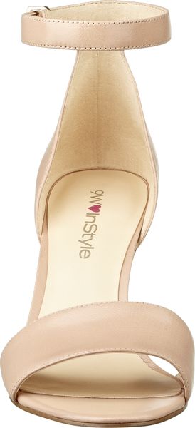 beige nine west heels