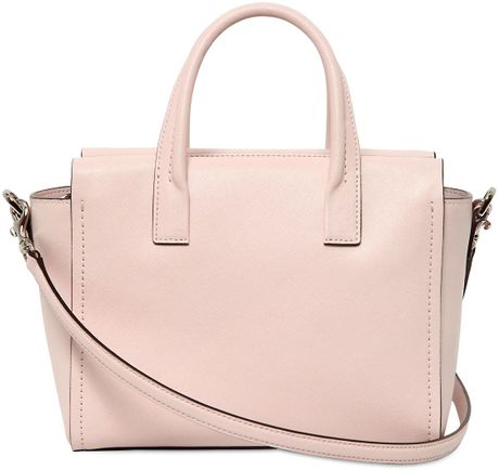 Coach Bleecker Saffiano Leather Top Handle Bag in Pink (LIGHT PINK) | Lyst