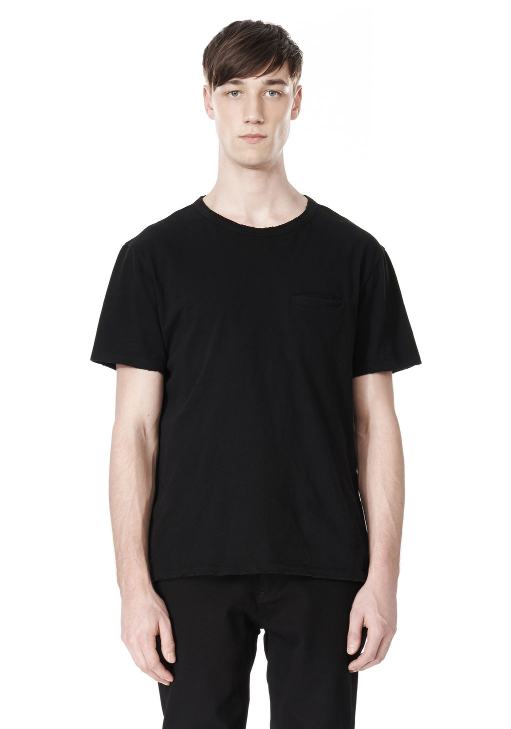 Alexander wang mens t shirt Men's T By Alexander Wang T-shirts T by Alexander Wang is the much-loved New York designer's relaxed basics collection. Incorporating Wang's signature contemporary-grunge style with a simple, laid-back aesthetic this diffusion line is highly covetable and more affordable than the main line.