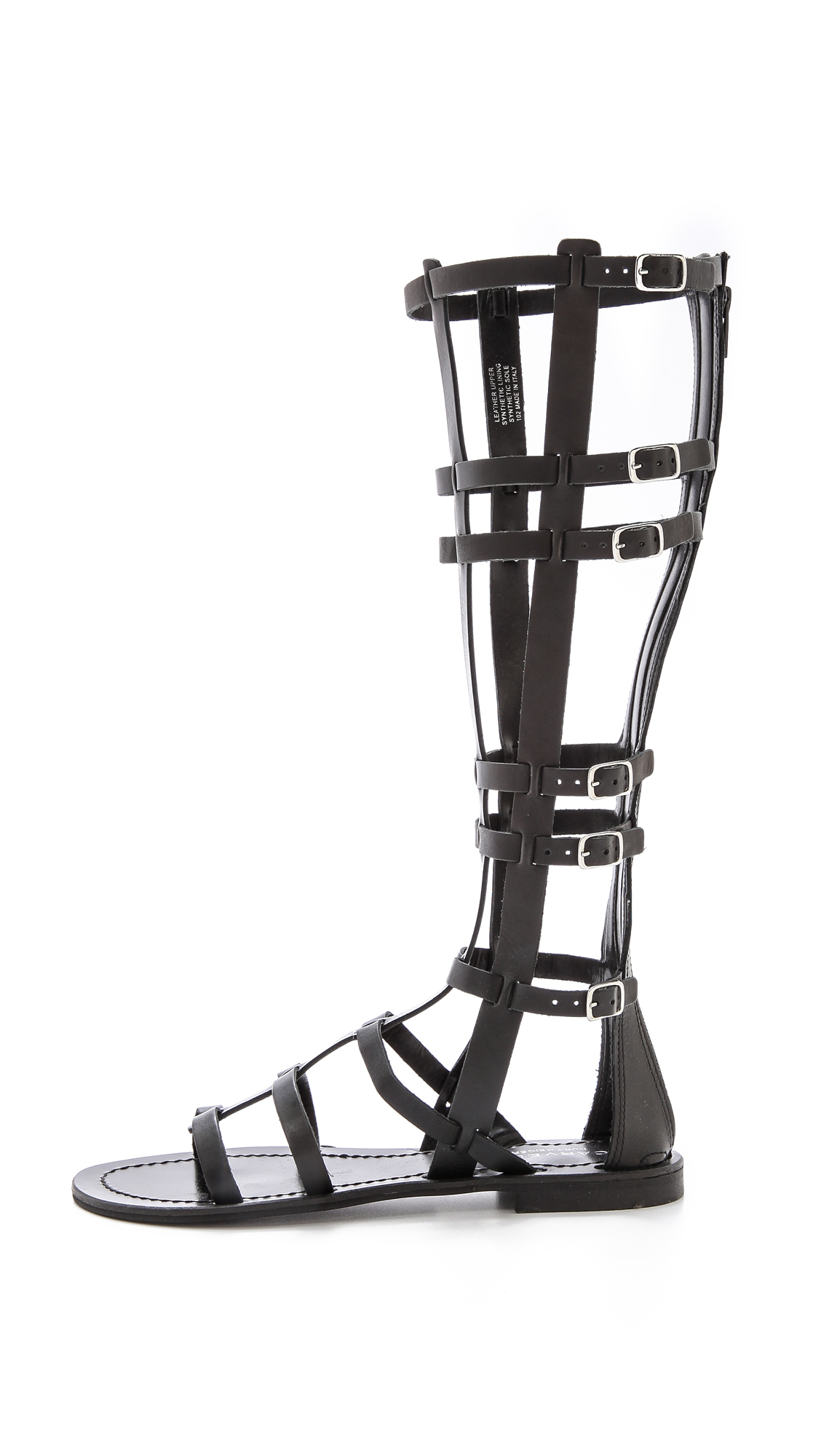 Carvela Kurt Geiger Krown Tall Gladiator Sandals Tan in Black | Lyst