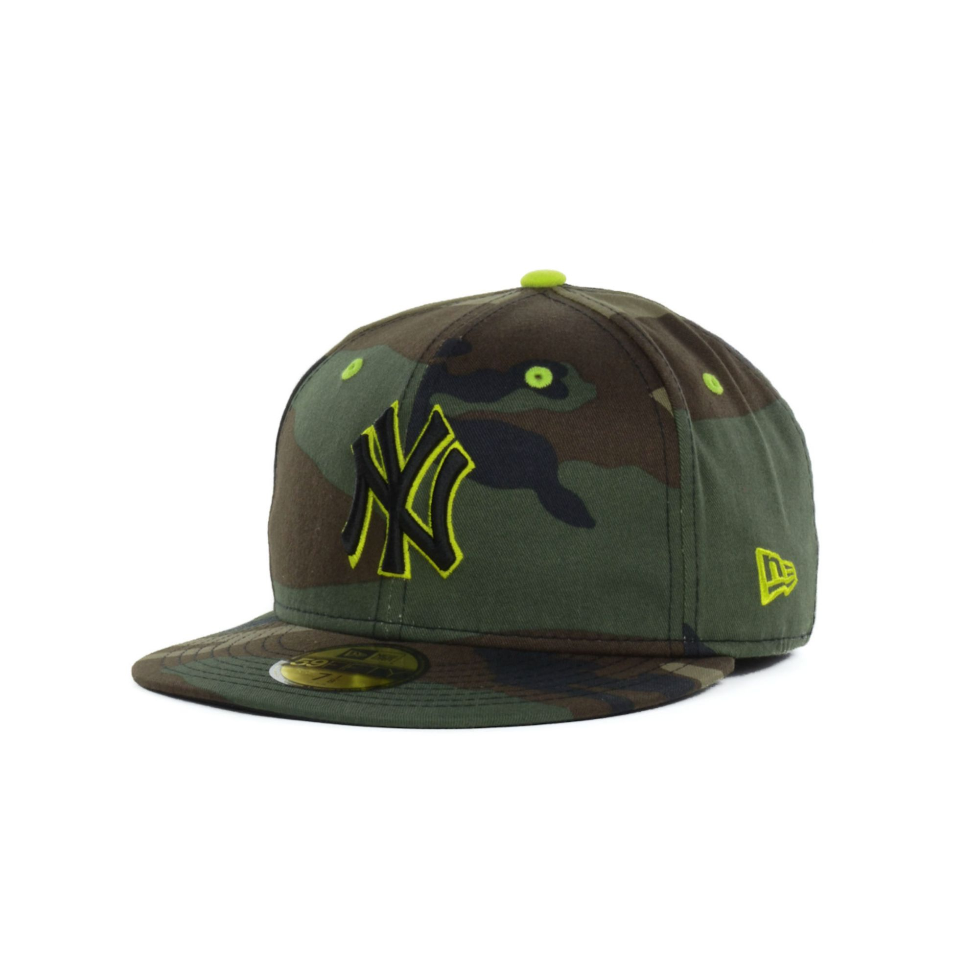 New Era New York Yankees Mlb Camo Pop 59Fifty Cap in Green for Men