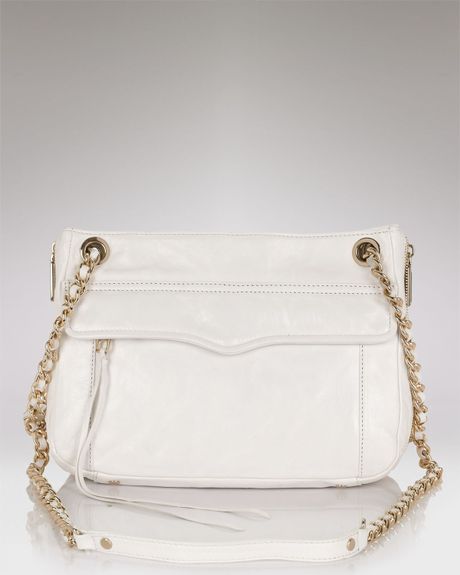 white shoulder strap purse