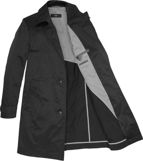 Hugo Boss Waterrepellent Trench Coat The Fern1 in Black for Men