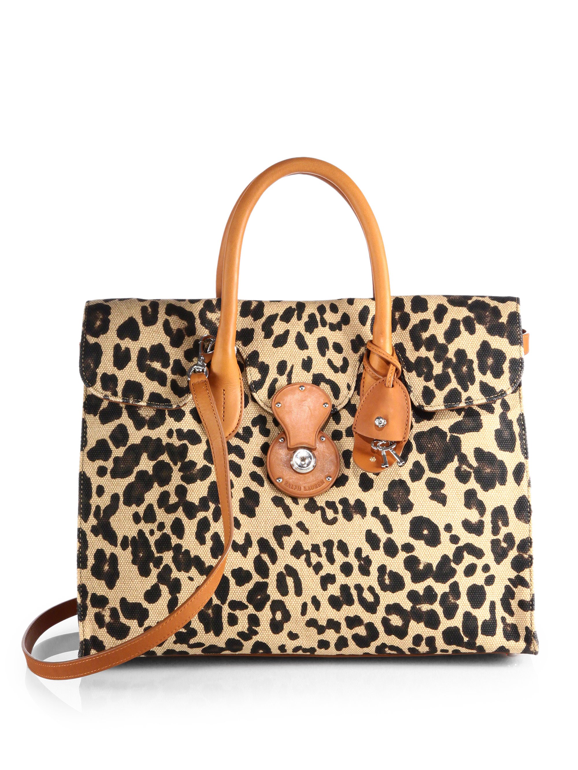 ralph lauren leopard print bag